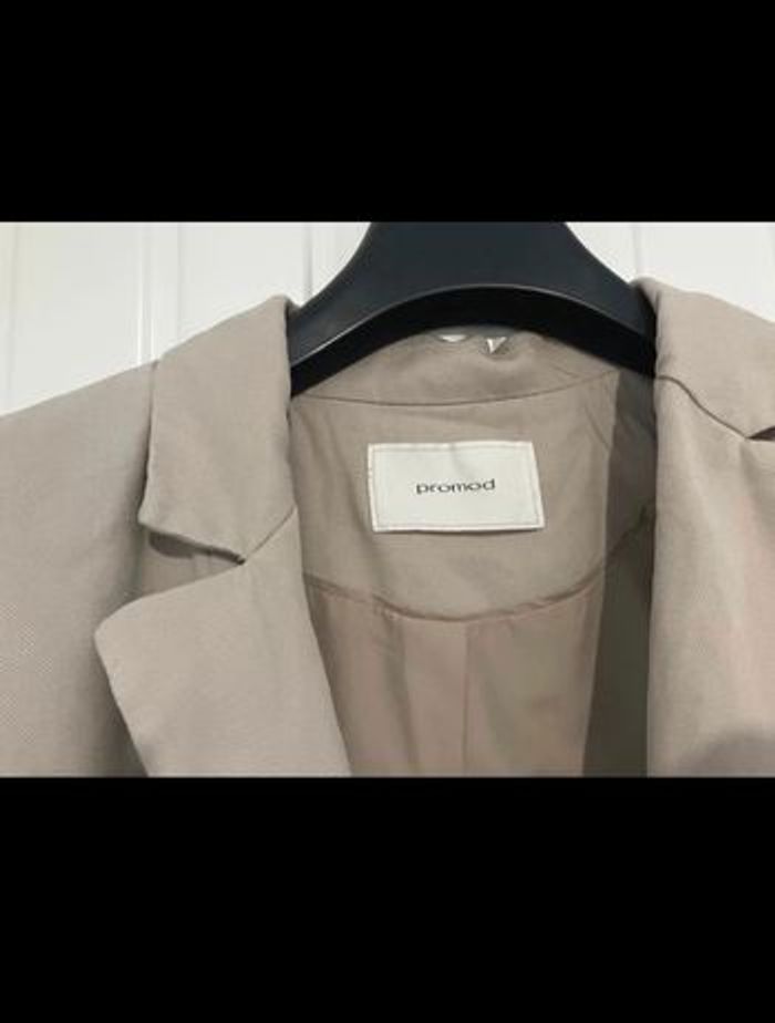 Veste blazer courte beige Promod - photo numéro 4