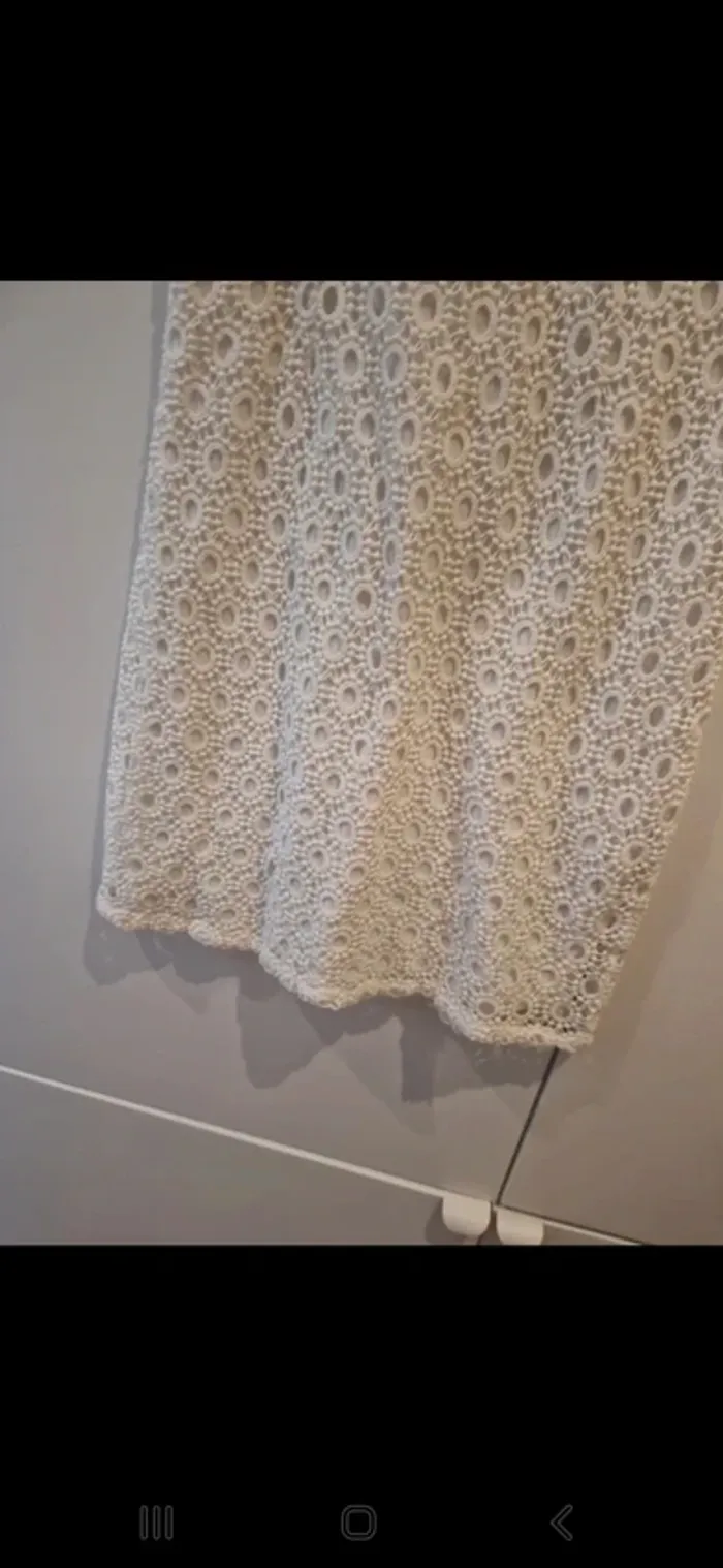 Robe dentelle blanche naf naf taille s Très bon état - photo numéro 4