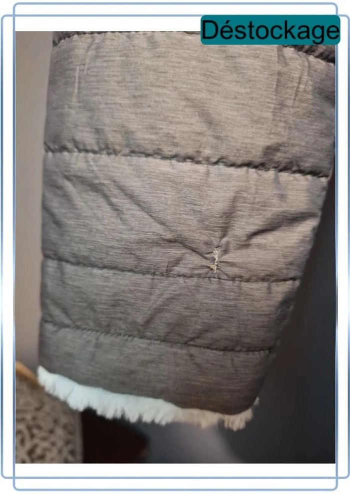 Blouson à capuche the north face gris - taille 14/16 ans ou XS femme - brodé - photo numéro 7