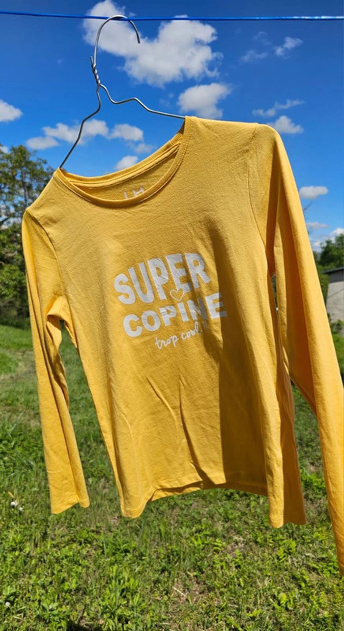 TEE shirt manches longues fille 12 ans lH - photo numéro 7