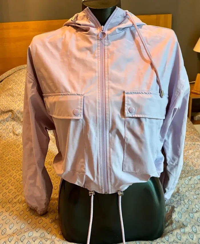 Veste coupe-vent imperméable courte Pimkie – Taille S – Bon état - photo numéro 3