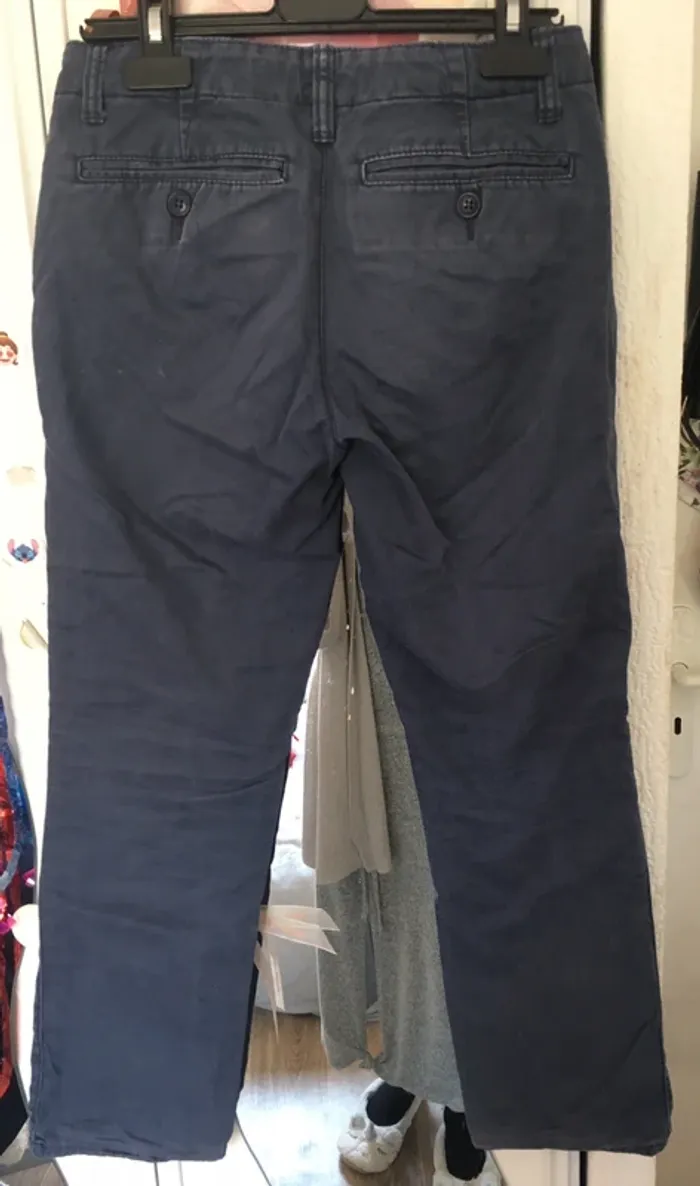 Pantalon slim bleu marine - photo numéro 4