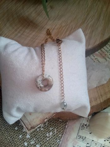 Collier en agate mousse