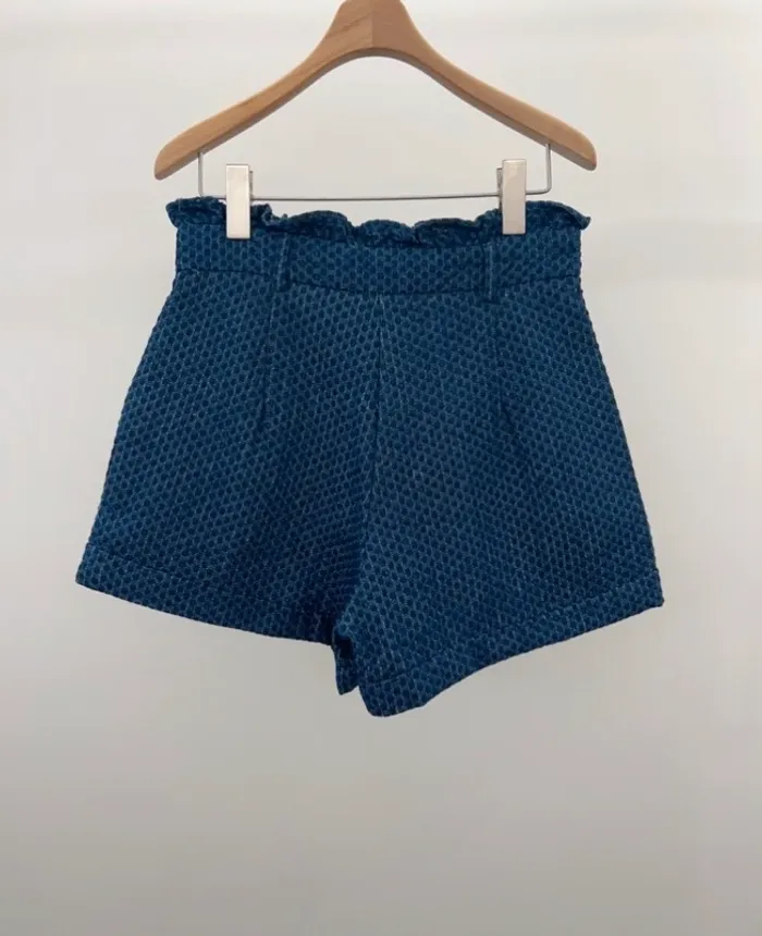 Short bleu marine été cotton - photo numéro 3