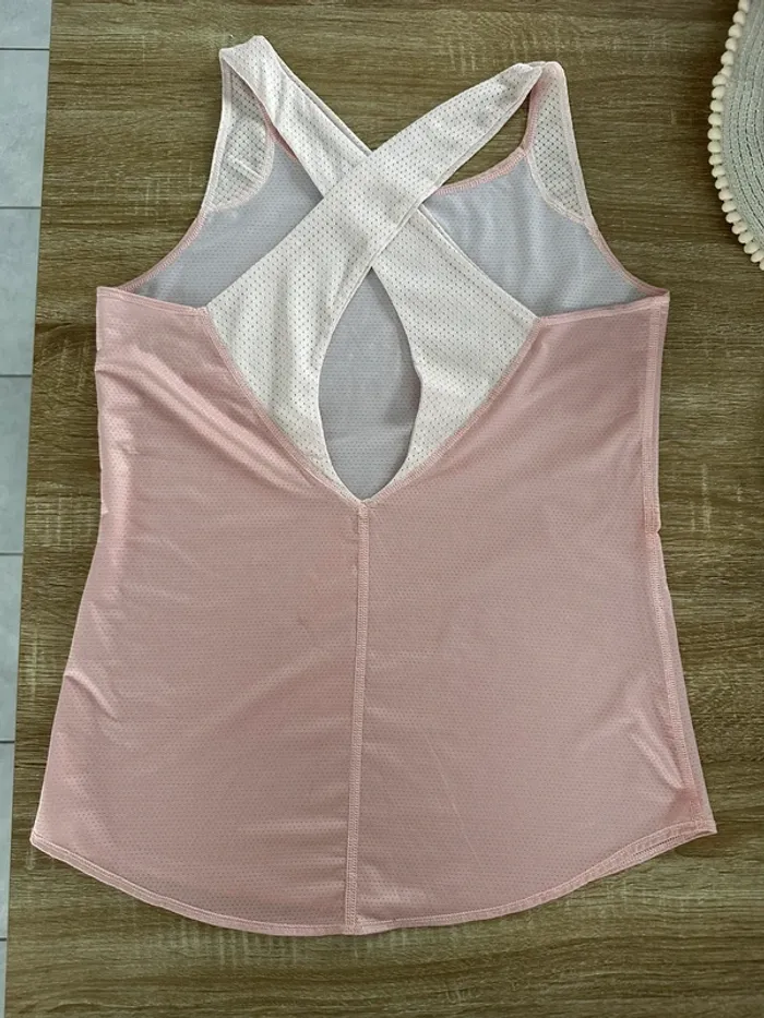 Débardeur de sport croisé – Rose poudré – T.S – Très bon état - photo numéro 3