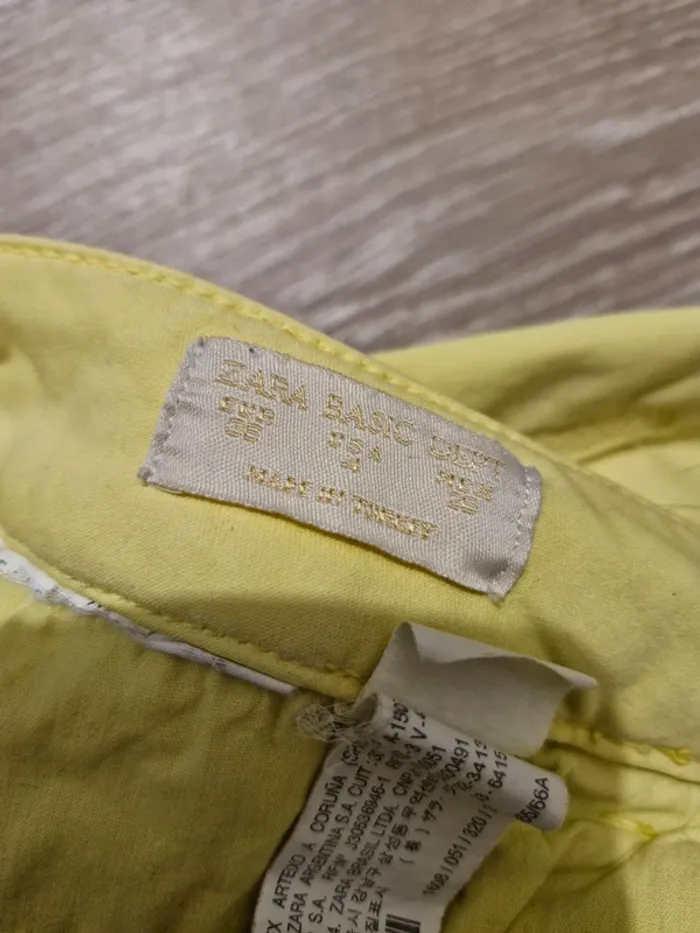 Jean slim jaune Zara 36 - photo numéro 3