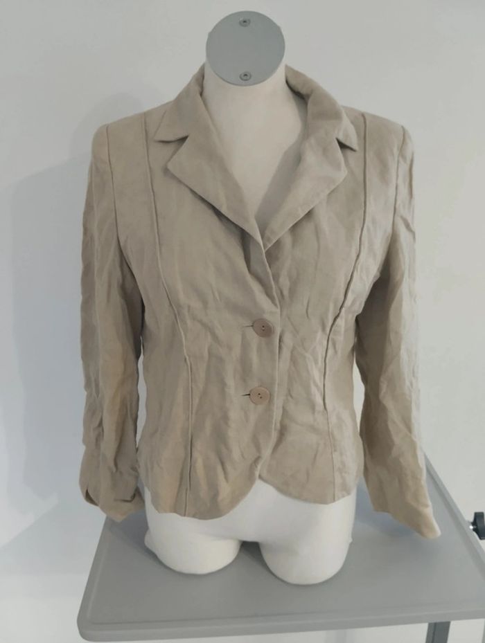 Haut de tailleur en lin femme