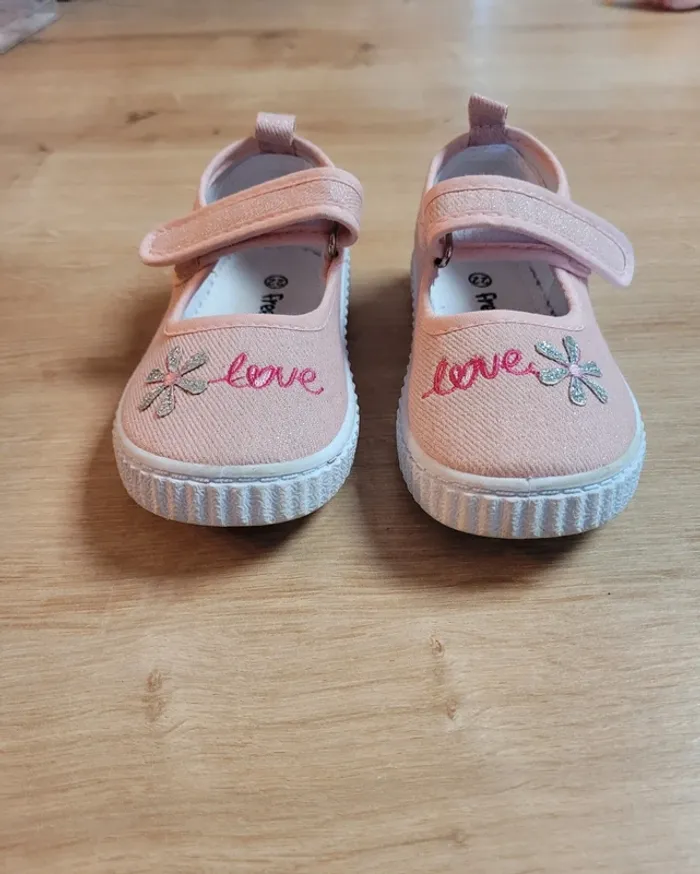 Ballerines roses pailletées taille 22 - photo numéro 5