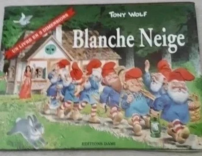 Livre 3D Blanche Neige