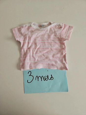 tee shirt fille 3 mois