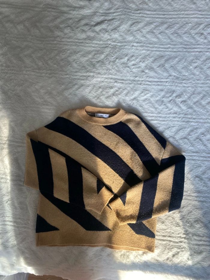 Pull en laine rayé