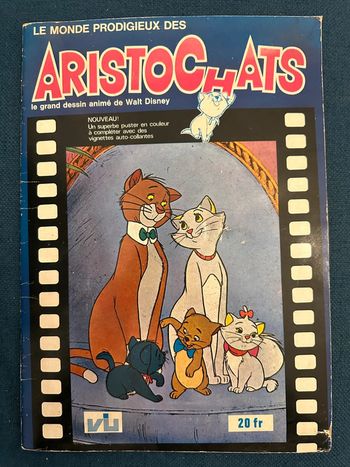 Album livre vignettes Viu (style Panini) complet Walt Disney les Aristochats