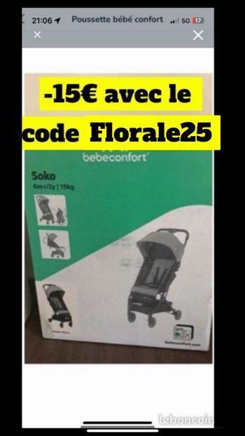 Poussette Soko bébé confort