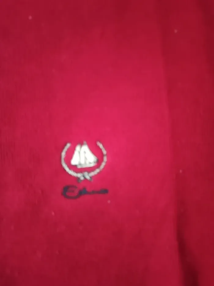 Pull Homme Col Rond Ethnic Blue Rouge - Taille XL - Coton Polyester - Très Bon État - photo numéro 3