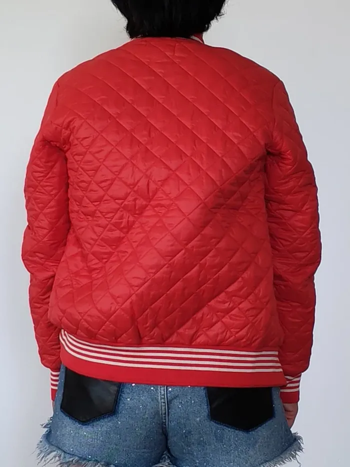 Bombers matelassé Hilfiger Denim rouge – Taille S (36/38) - photo numéro 3