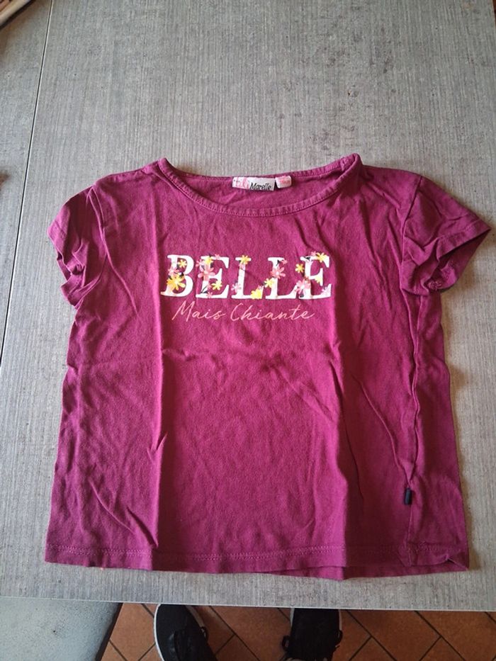 T-shirt manches courtes 6ans lili marelle