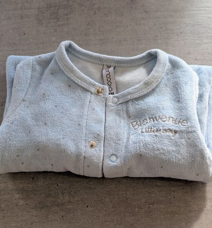 Pyjama velours bienvenu Little Boy - photo numéro 5
