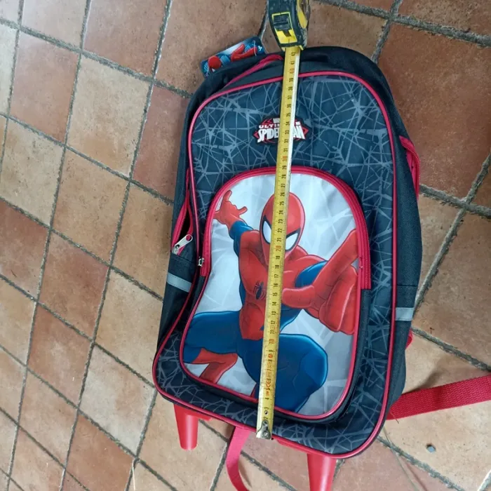 Cartable spiderman à roulettes - photo numéro 2