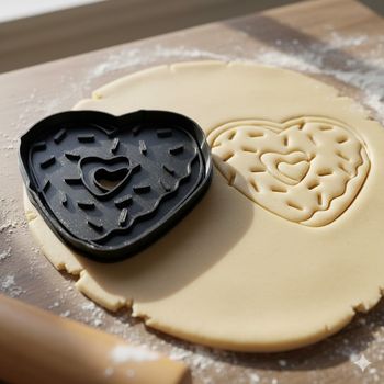 Emporte-pièce cœur donut pour biscuits et pâtisserie créative