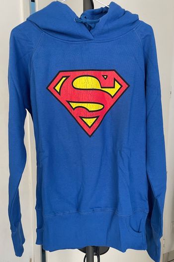 Sweat à capuche Superman bleu - femme L