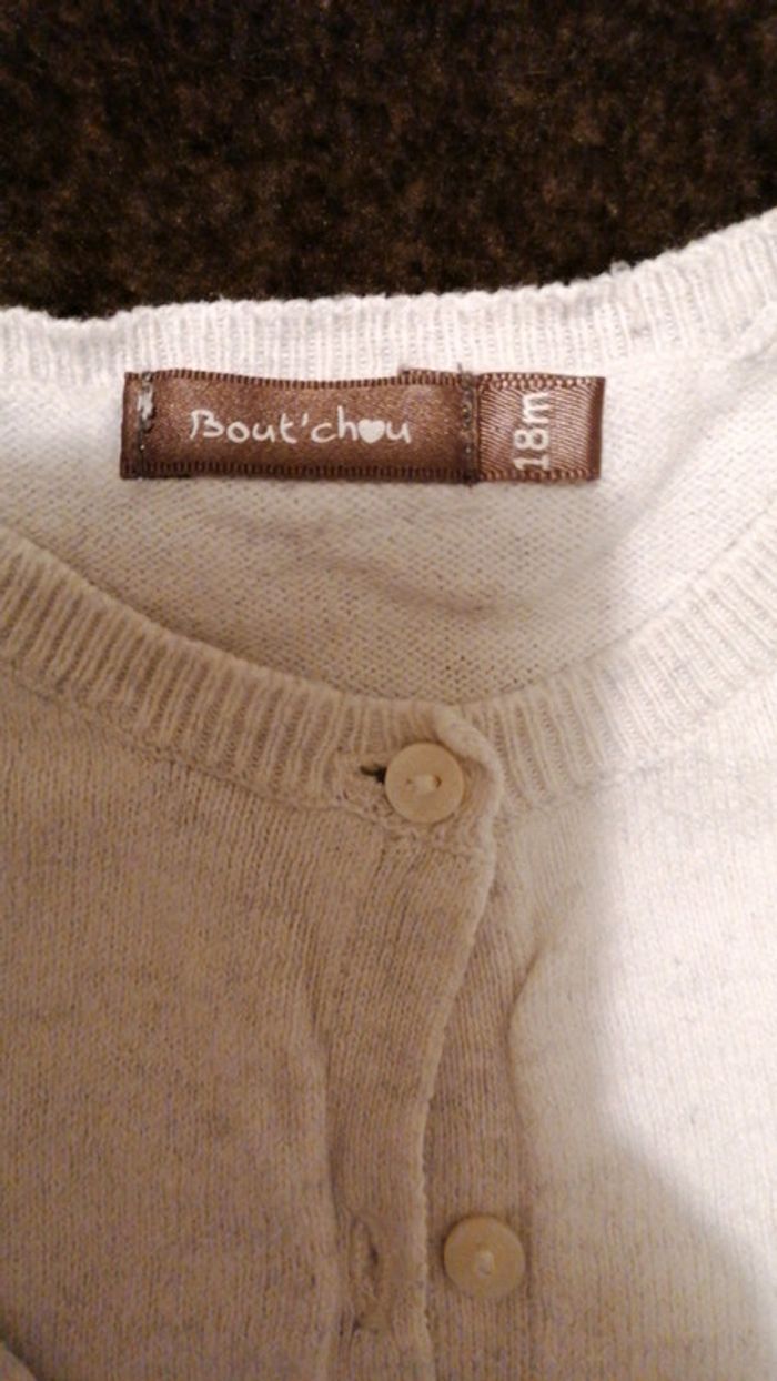 Gilet gris bout'chou 18 mois - photo numéro 2