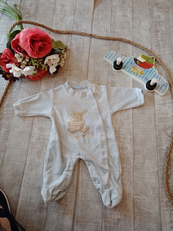 Pyjama velours 6/9 mois