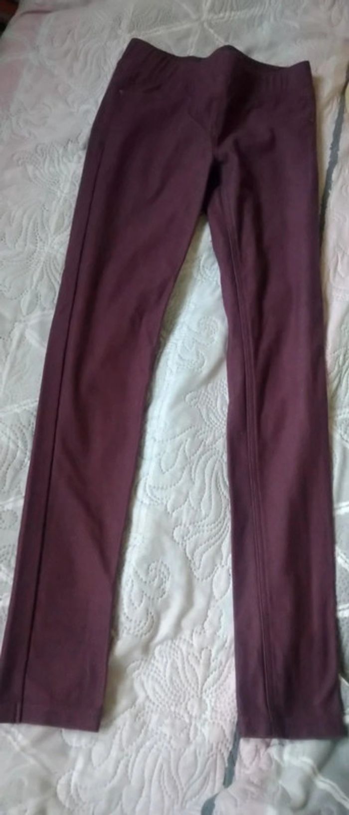 Jegging slim mauve fille 12 ans kiabi - photo numéro 4