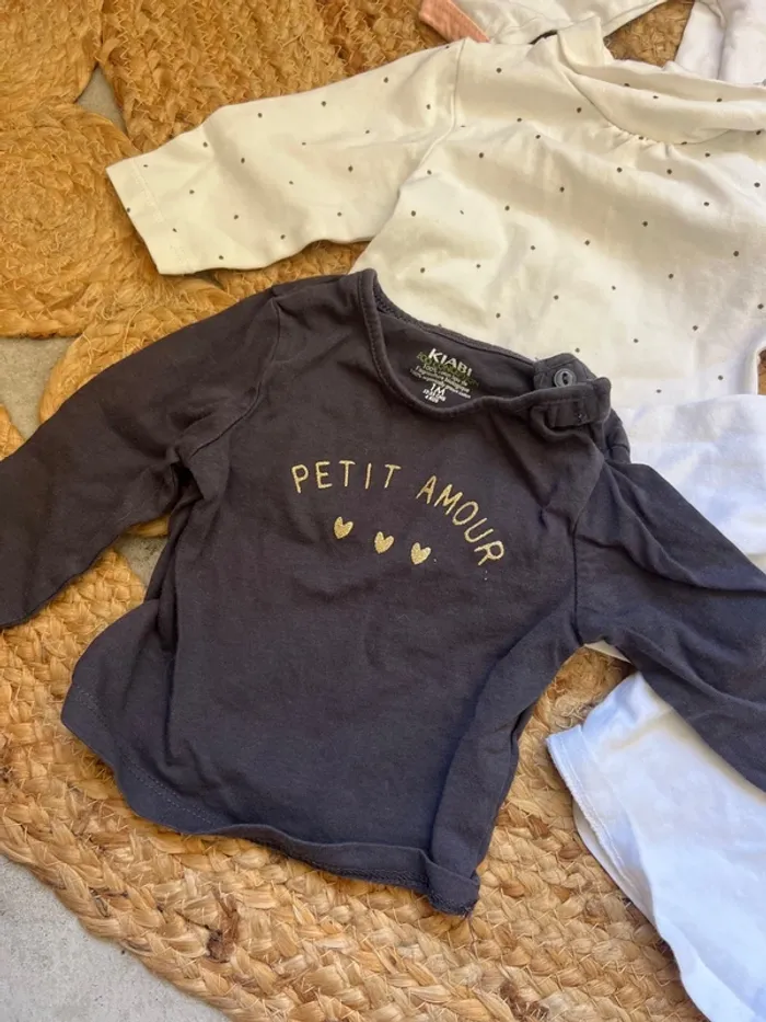 Lot de 7 tee-shirt en 1 mois - photo numéro 6