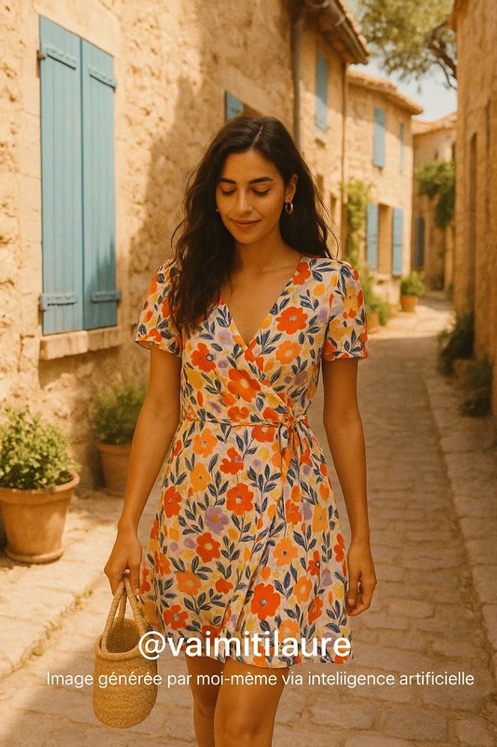 🌸 Robe portefeuille Monoprix – taille 40 - photo numéro 2