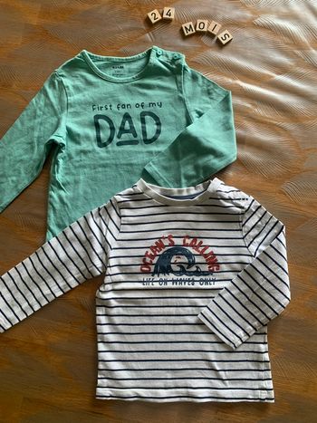 Teeshirt manche longue garçon 24 mois