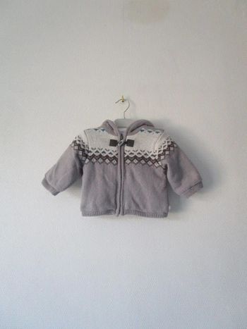 Manteau maille Obaïdi 3 mois TBE