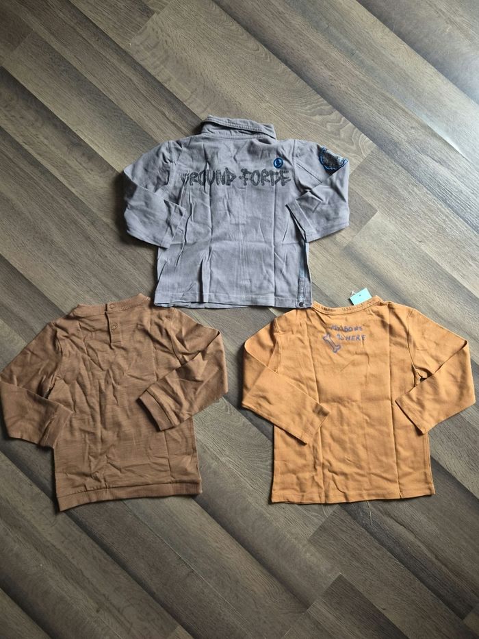 Lot de 3 t-shirts manches longues garçon. Taille 3 ans. Gémo, Tex. TBE - photo numéro 2