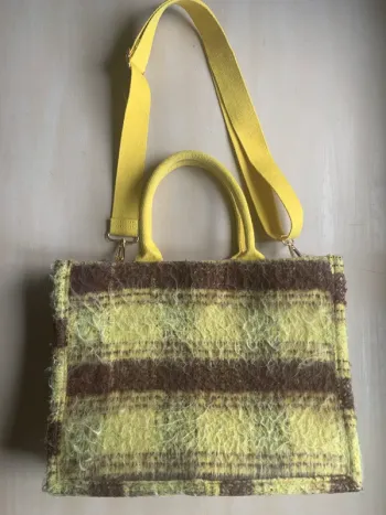 Sac vintage caro jaune