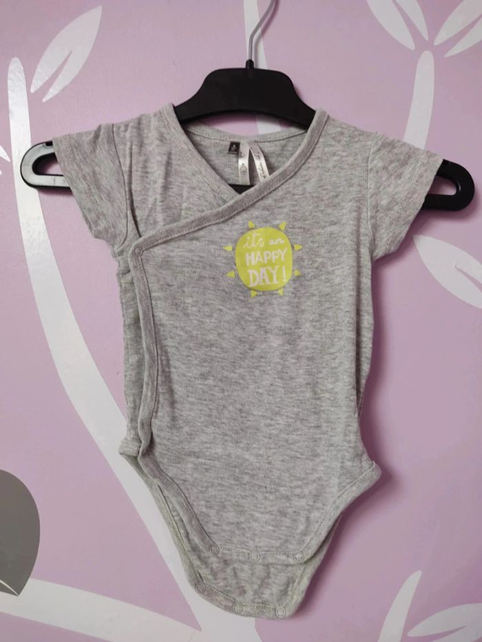 Lot de 3 body manches courtes 6 mois - photo numéro 4