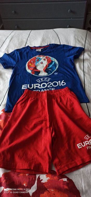 Pyjashort euro 2016  8 ans
