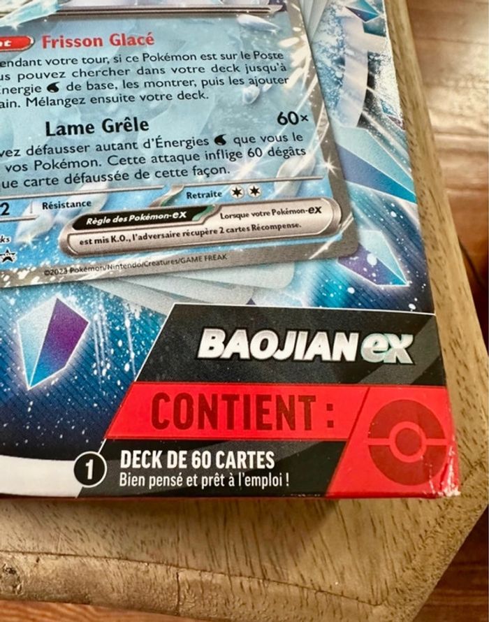 NEUF Deck de combat cartes Pokémon Baojian Ex 60 cartes tapis étui collection jeu - photo numéro 3