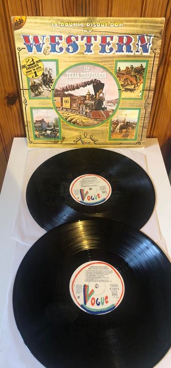Vinyles 33 tours-The Texas Travellers-Le double disque d'or du Western