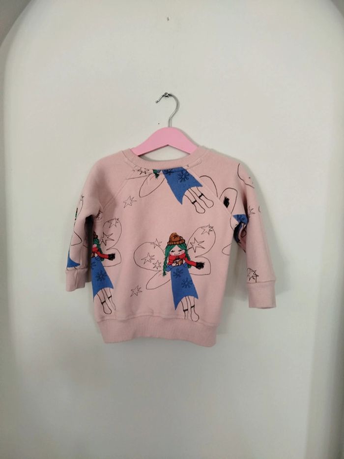 Sweat shirt pull Nadadelazos 2 ans thème fée hiver quasi neuf - photo numéro 6