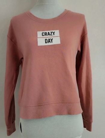 Sweat vieux rose Kiabi taille 14 ans