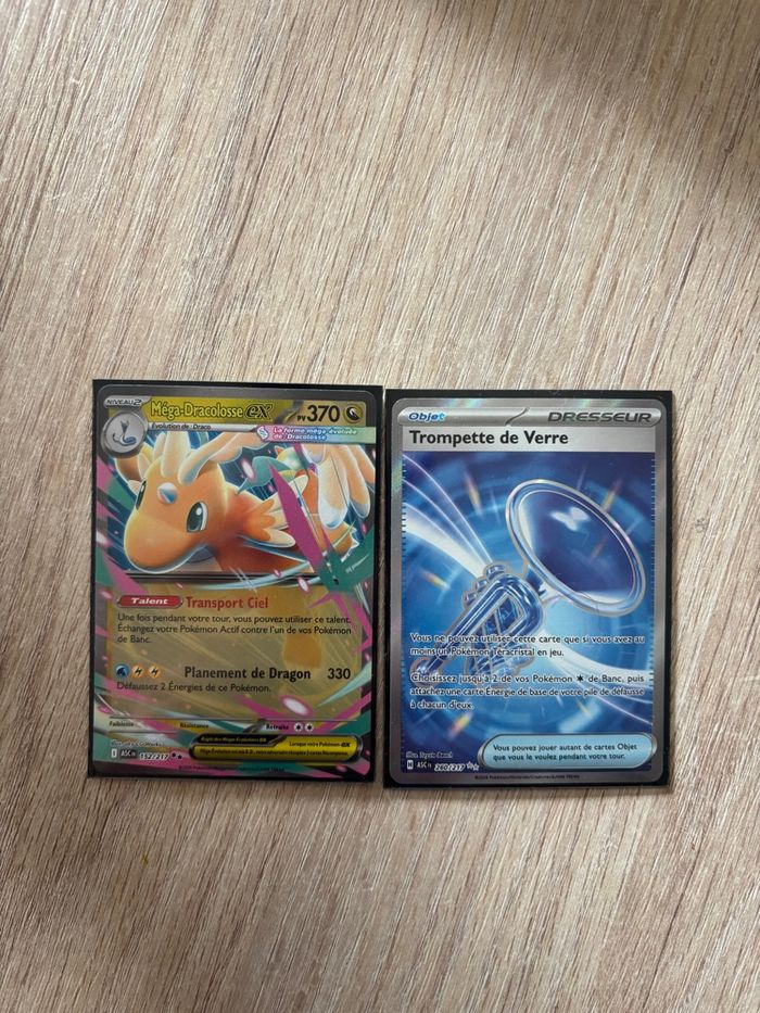 Lot de 2 cartes Pokémon ME2.5