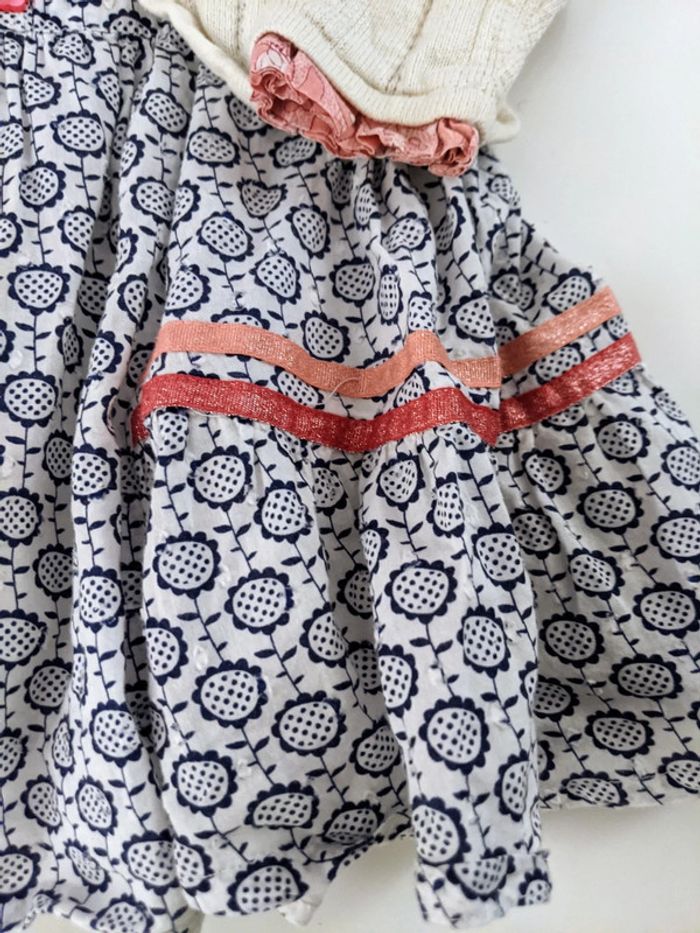 Ensemble robe gilet boléro tricoté maille Kenzo kids 9 mois 71 cm - photo numéro 2