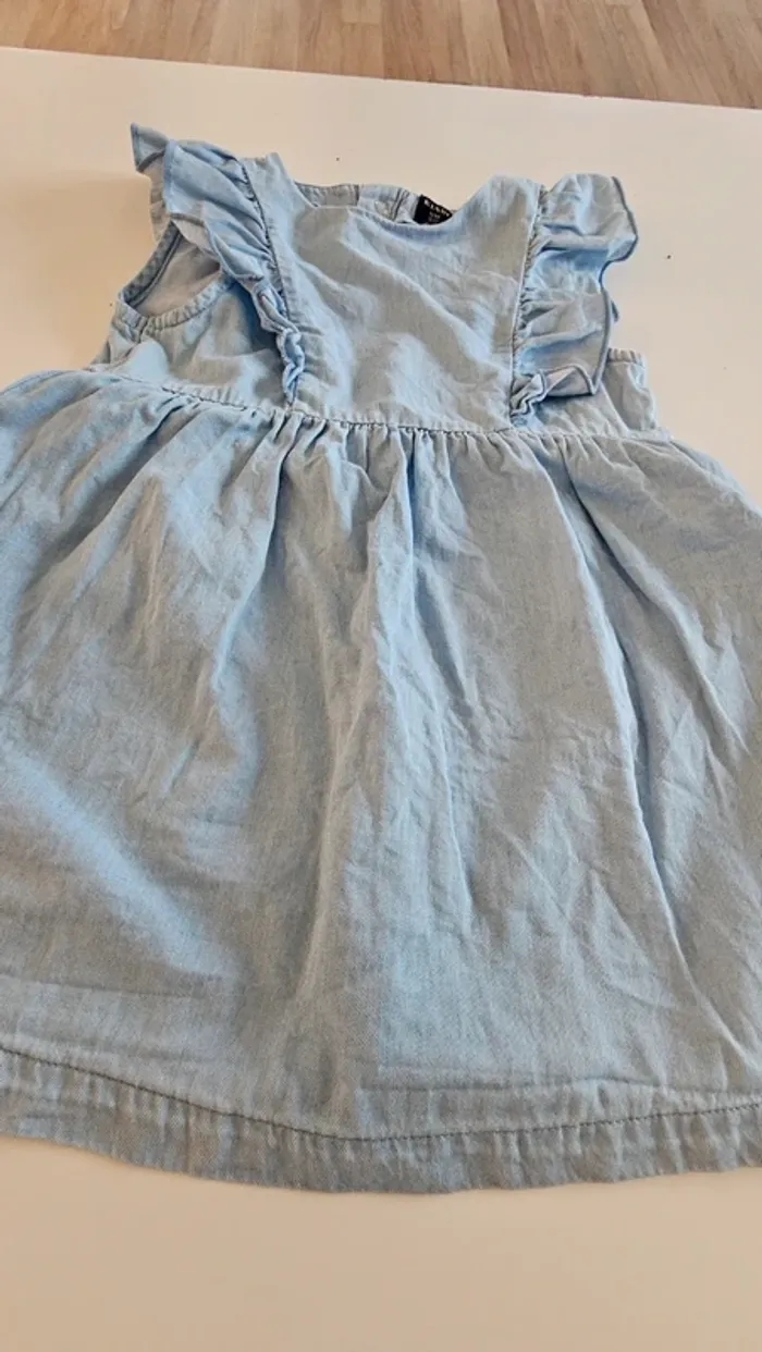 Robe jeans bleu 12mois - photo numéro 2