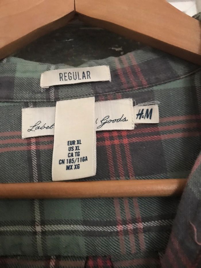Lot de 2 chemises à carreaux H&M taille L et XL - photo numéro 7