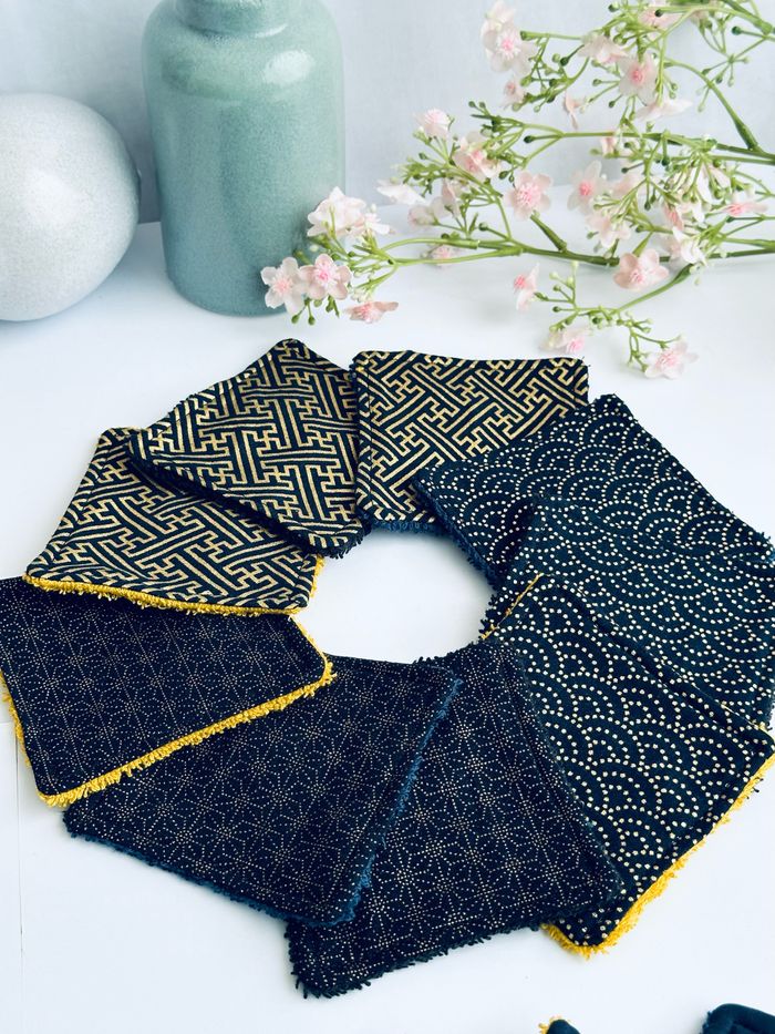 Lingettes lavables lot de 14  et réutilisable - photo numéro 2