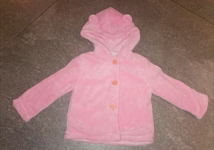Veste à capuche mi-saison bébé fille 18 mois NEUVE