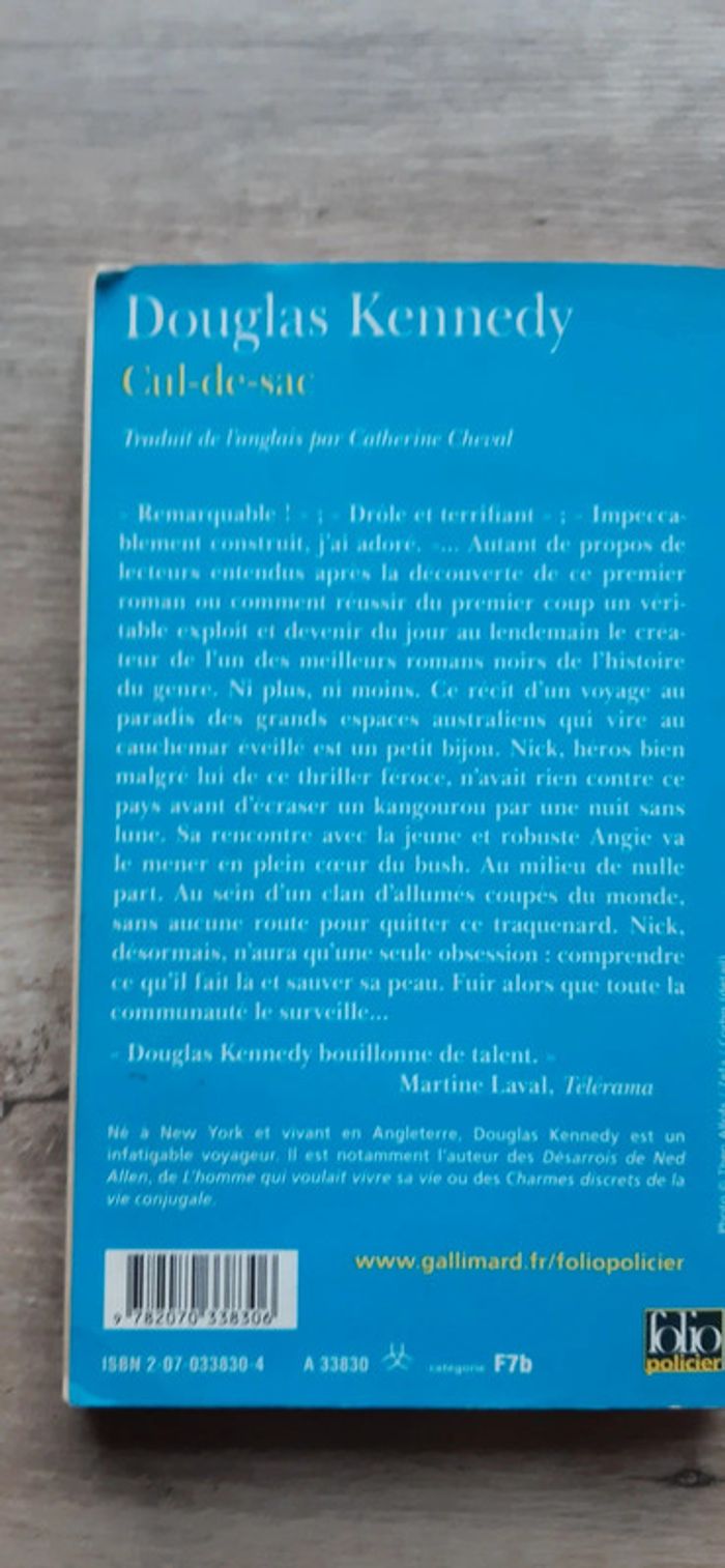 Livre Cul-se-sac de Douglas Kennedy - photo numéro 2