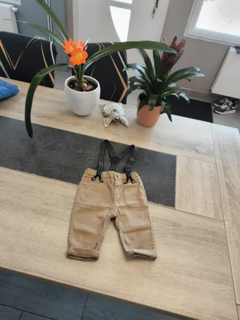 Pantalon Chino etsa paire de bretelles garçon 6 mois Orchestra