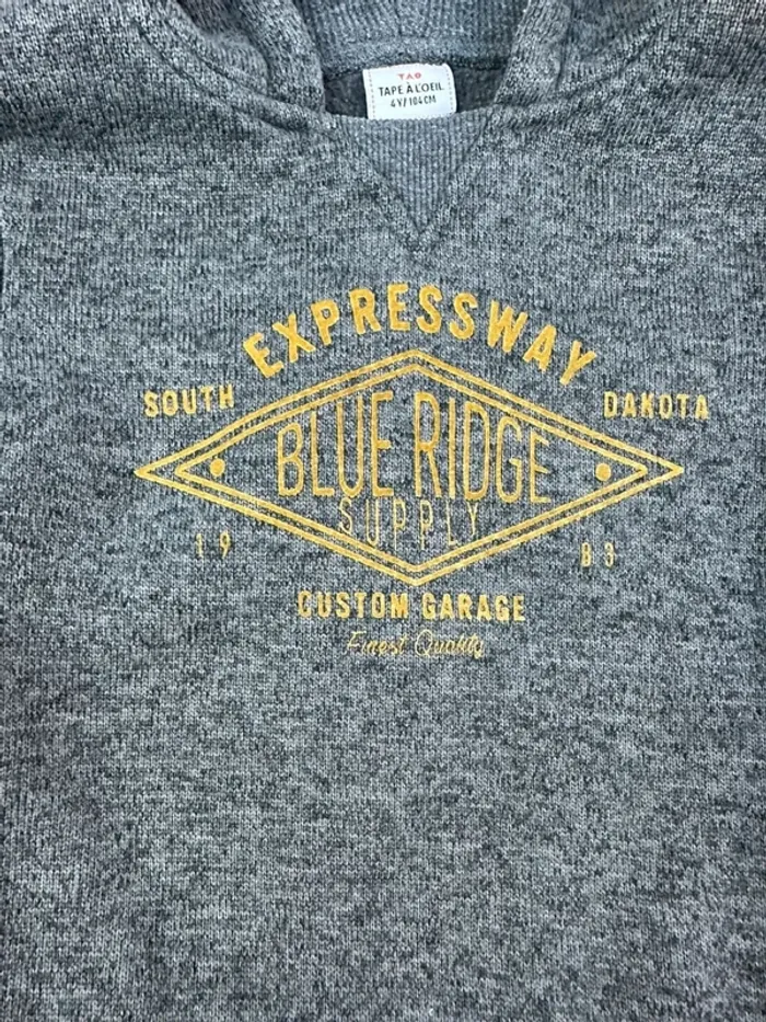 Sweat gris tape à l’œil 4 ans - photo numéro 6