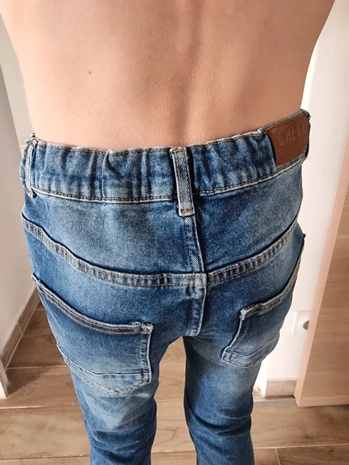 Jean Creeks effet usé/troué 14 ans - photo numéro 5