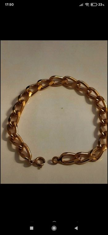 Bracelet mailles plaqué or